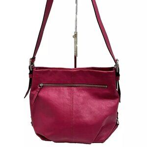 Coach F15064 Magenat Duffle Leather Slouch Crossbody Handbag - EUC